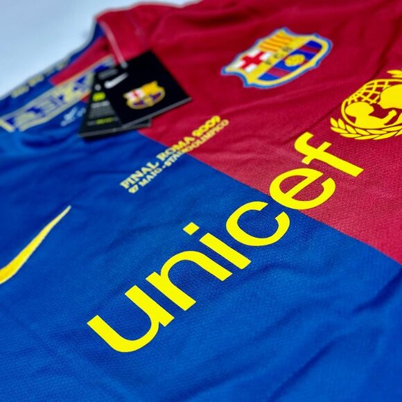 Nike Lionel Messi #10 FC Barcelona 2008/09 Champions League Final Jersey - Picture 2 of 11